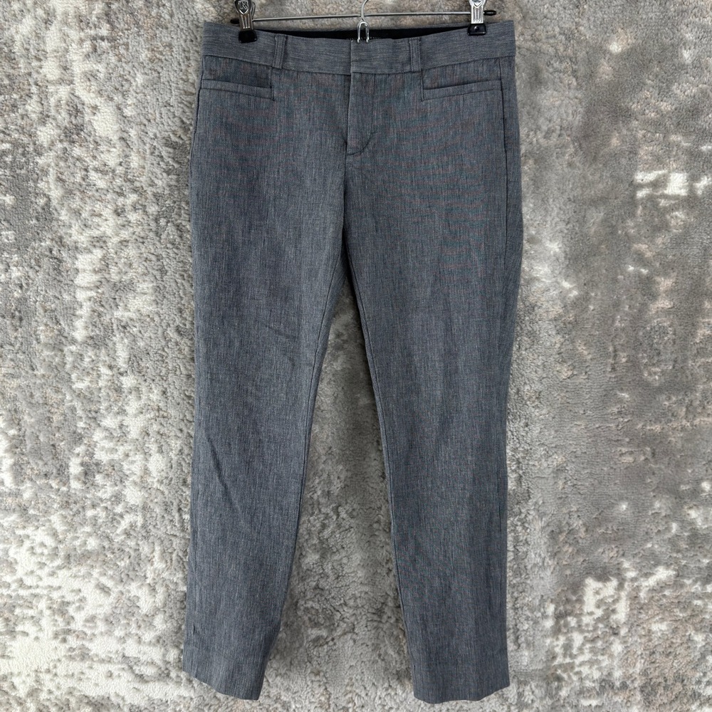 Banana Republic Size 2 Sloan Slim‎ Fit Ankle Work Trouser Pants Gray Women